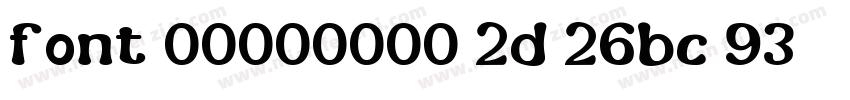 font 00000000 2d 26bc 93字体转换